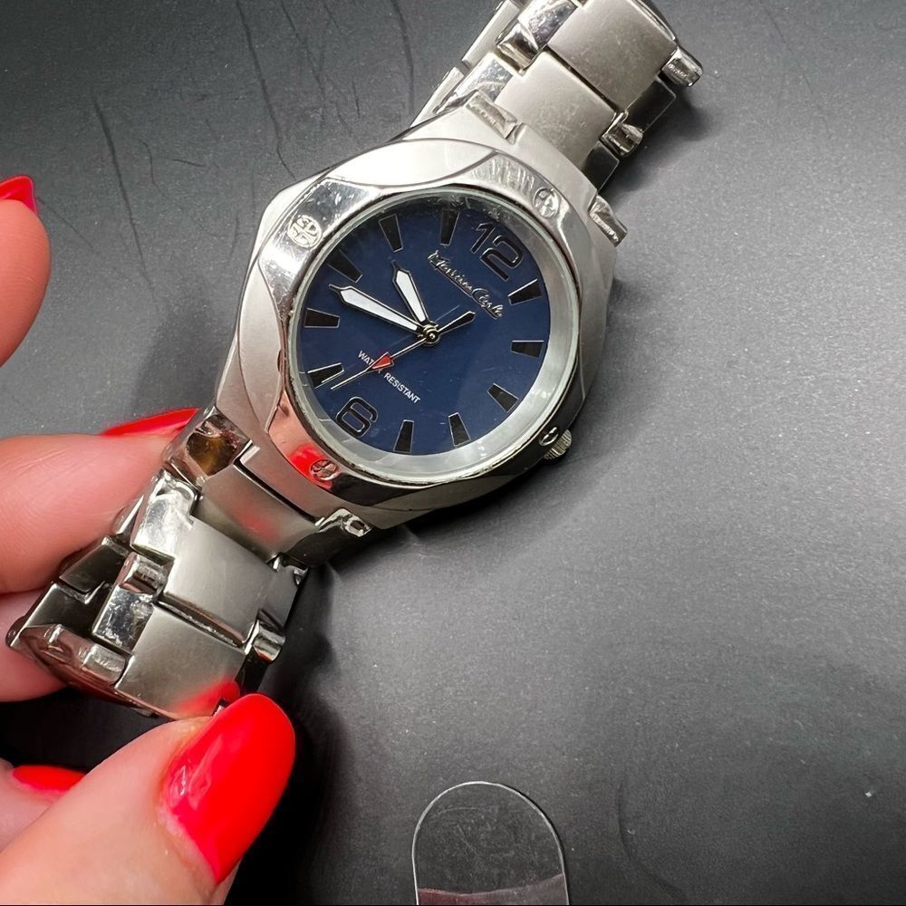 MASTER CRAFT WATCH SILVER STAINLESS STEEL CASE RUNS BEAUTIFULLY Water Resistant